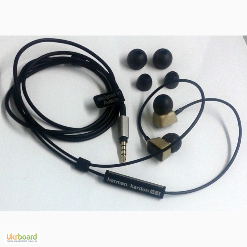 Фото 4. Наушники Harman Kardon AE-S High-performance In-ear Headphones Golden
