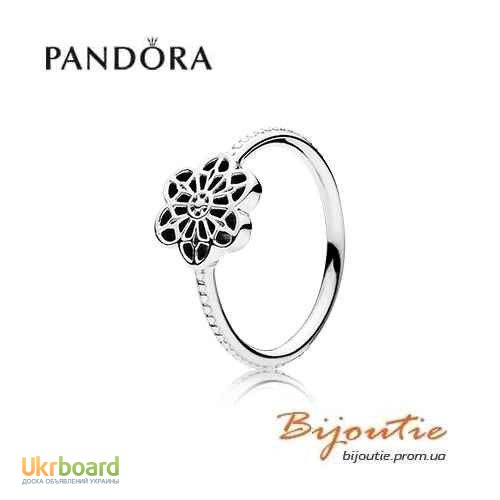 Оригинал PANDORA кольцо цветочное кружево 190992