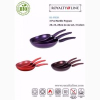 Набор сковородок Royalty Line RL-FR3D ! Алмазное покрытие! Швейцария