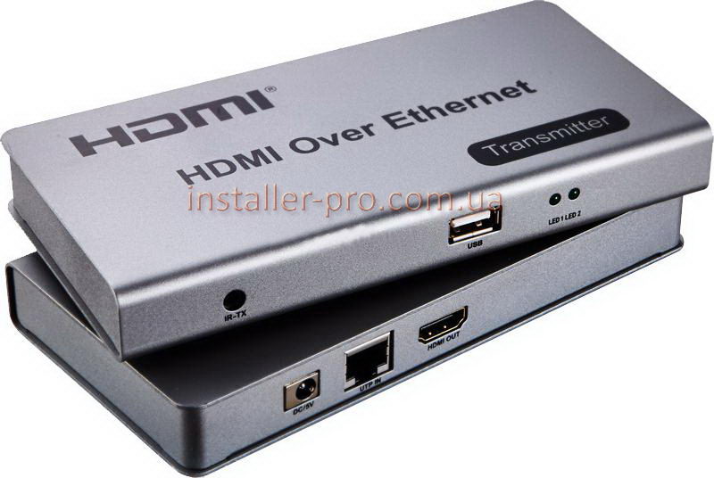 Фото 2. Удлинитель HDMI на 120м поддержка KVM Ethernet ИК