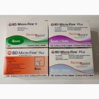 Иглы BD Micro-Fine Plus 4-5-6-8mm