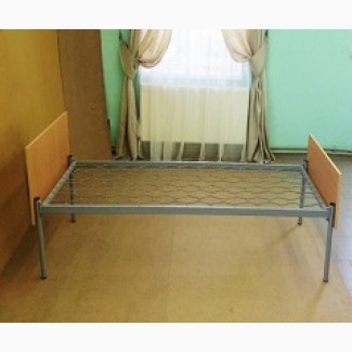 Кровать металлическая, спинка ДСП, 190х70
