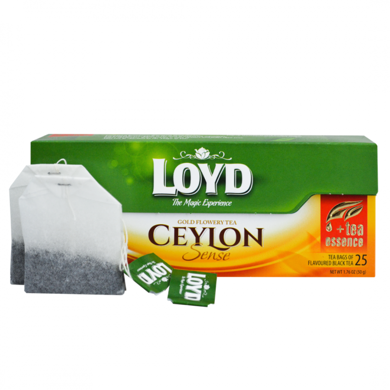 Чай черный Loyd Ceylon Sense пакетированный 25 шт х 2 г