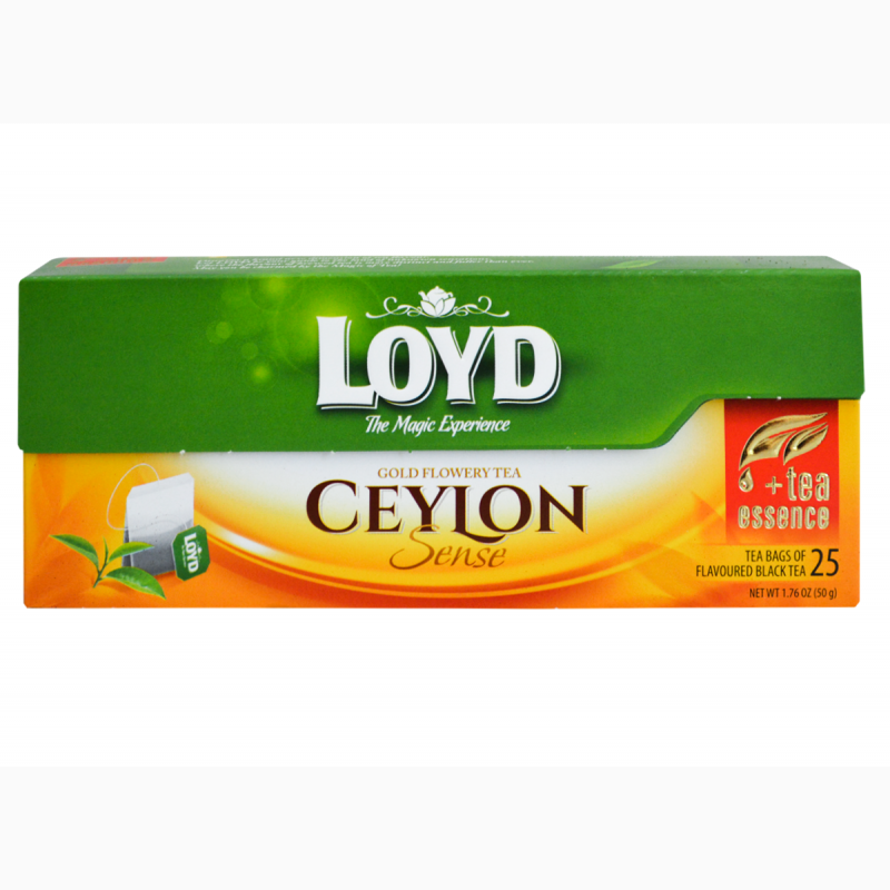 Фото 2. Чай черный Loyd Ceylon Sense пакетированный 25 шт х 2 г