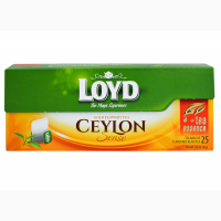 Чай черный Loyd Ceylon Sense пакетированный 25 шт х 2 г