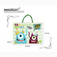 Детский набор для рисования и творчества AmazeCat с наклейками