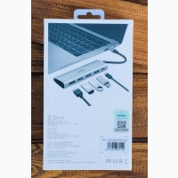 Переходник adapter HUB Type-C 4 in 1 Wiwu Apollo A440 USB-хаб адаптер WIWU 4 in 1 Adapter