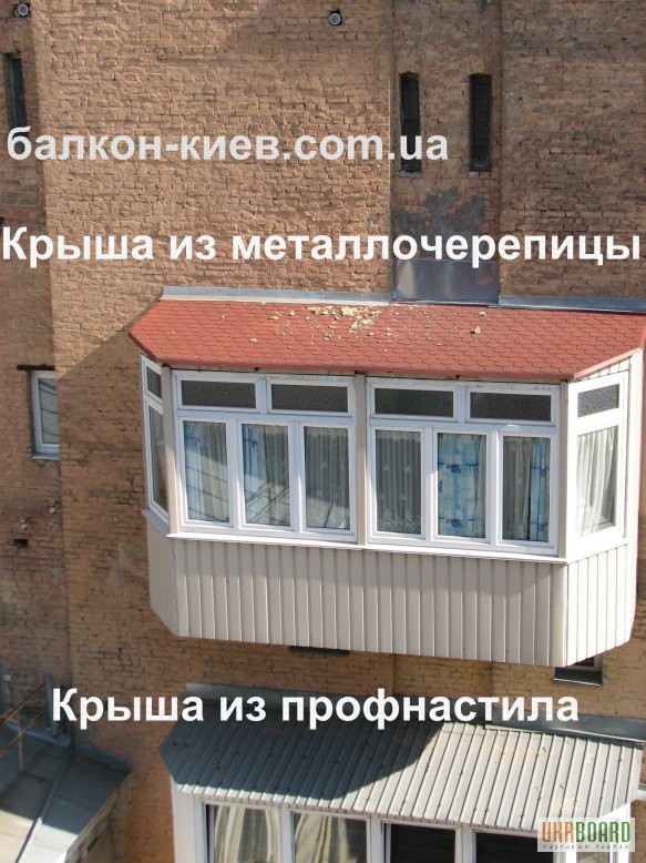 Фото 15. Козырек на балконе. Монтаж, демонтаж, ремонт балконного козырька (крыши). Киев