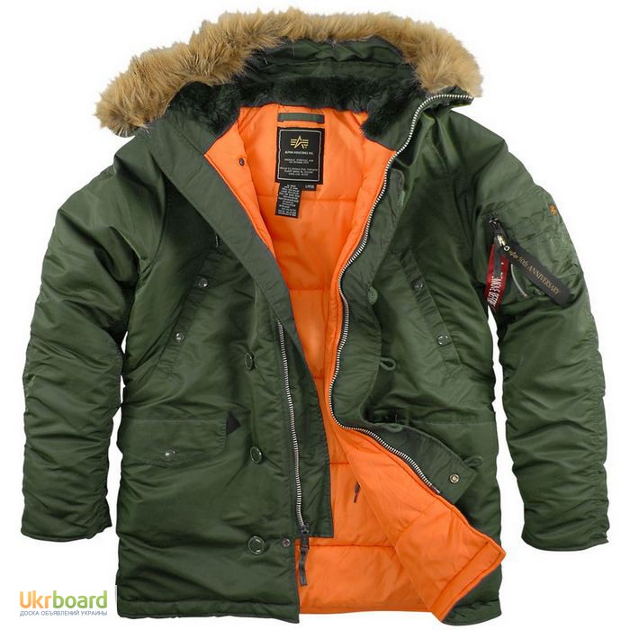 Фото 2. Зимние оригинальные куртки Аляски от Alpha Industries, USA
