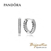 Серьги PANDORA сверкающая любовь ― 296317CZ