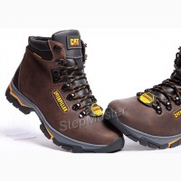 Ботинки кожаные зимние CAT Caterpillar Nubuck Strong