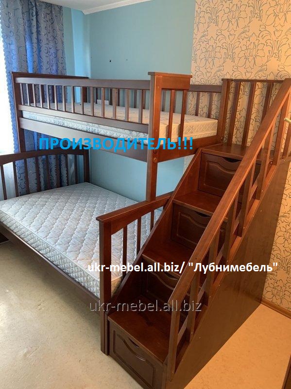 Фото 5. Двухъярусная деревянная кровать Щит Плюс, двоярусне ліжко
