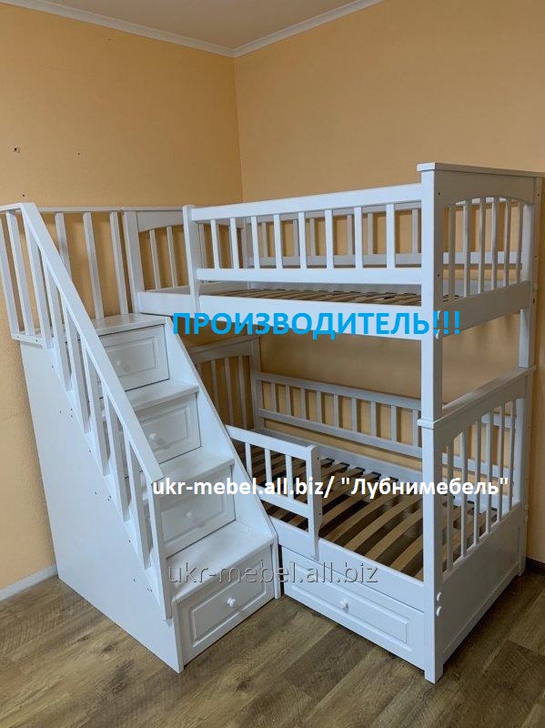 Фото 10. Двухъярусная деревянная кровать Щит Плюс, двоярусне ліжко