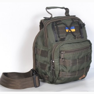 Тактическая сумка на плече - олива