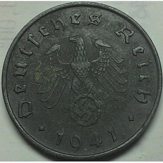 Германия 10 пфеннигов 1941 A год СВАСТИКА