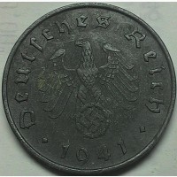 Германия 10 пфеннигов 1941 A год СВАСТИКА