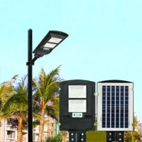 Уличный фонарь на солнечных батареях с датчиком движения, освещение, парковый фонарь