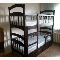 Кровать детская двухъярусная Карина Люкс новая деревянная трансформер дешево есть матрасы