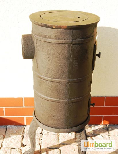 Фото 2. Чугунная печь Карлик 6 кВ для готовки на угле