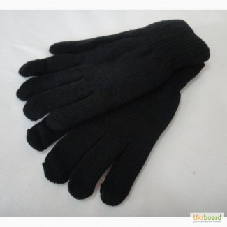 Вязаные мужские перчатки