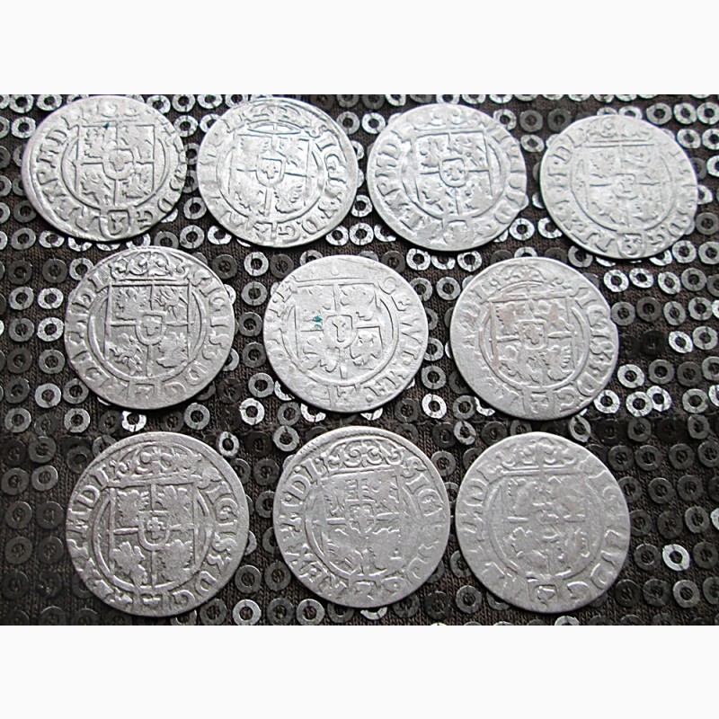 Фото 4. Полтораки (1622-1625).Серебро.10 монет