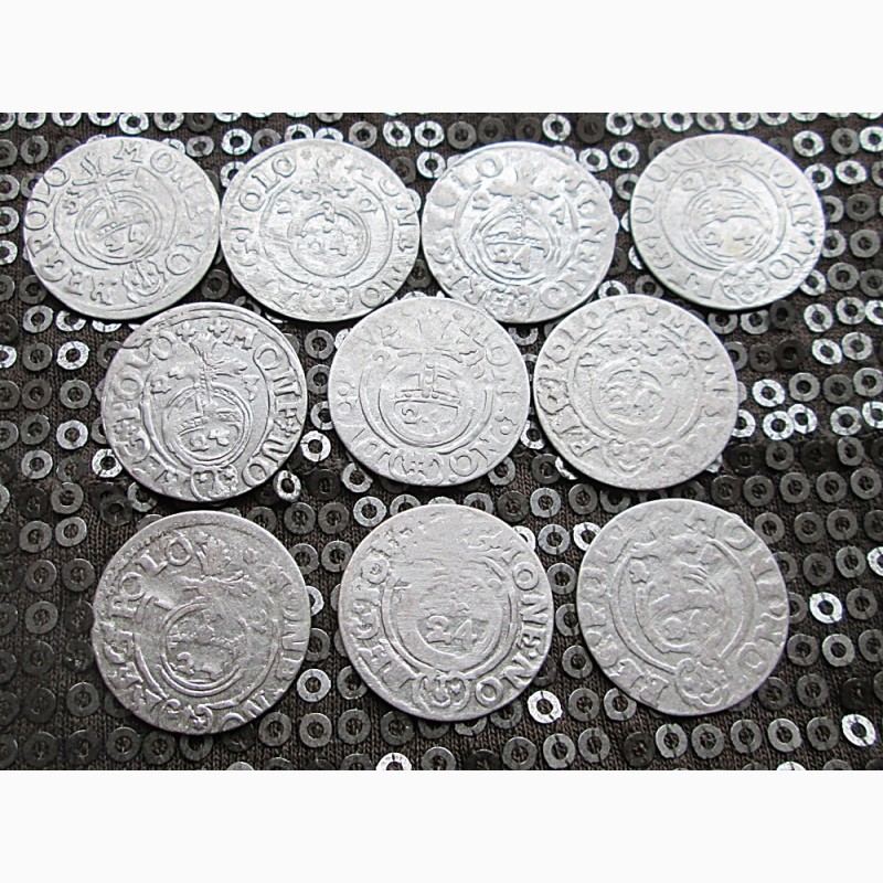 Полтораки (1622-1625).Серебро.10 монет