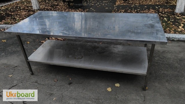Фото 2. Продам металлические столы из нержавеющей стали бу