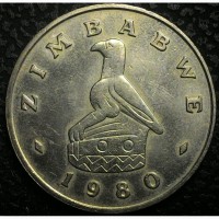 Зимбабве 1 доллар 1980 год ОТЛИЧНЫЙ СОХРАН