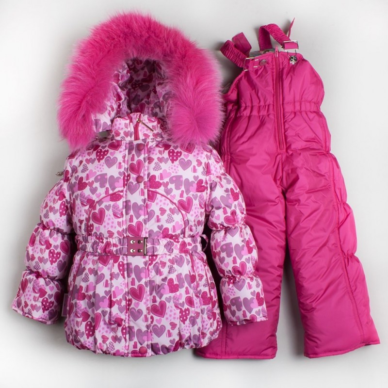 Фото 10. Зимний теплый комбинезон для девочки Розовая снежинка разные цвета