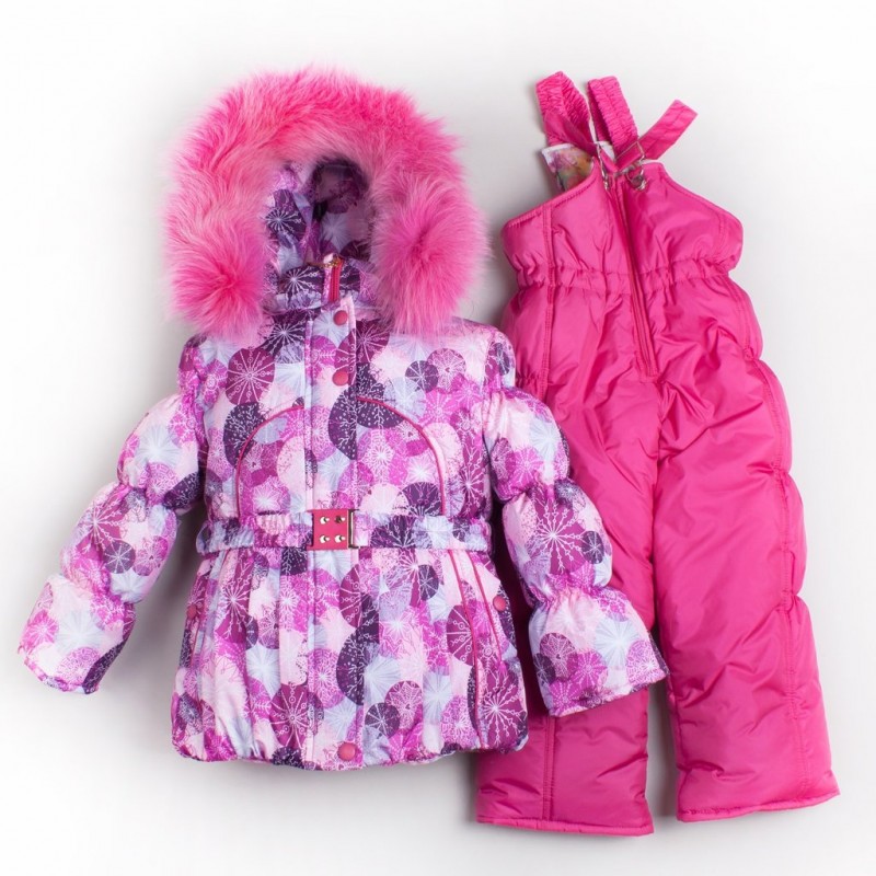 Фото 11. Зимний теплый комбинезон для девочки Розовая снежинка разные цвета