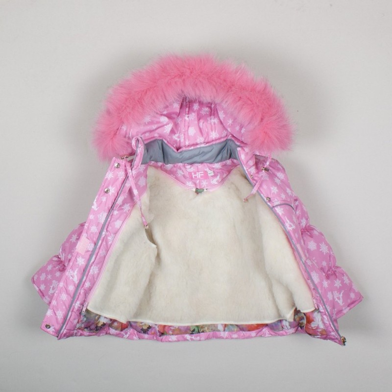 Фото 4. Зимний теплый комбинезон для девочки Розовая снежинка разные цвета