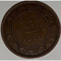 КАНАДА 1 цент 1859 год СОХРАН с219