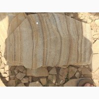 Камень песчаник природный тигровый с разводом