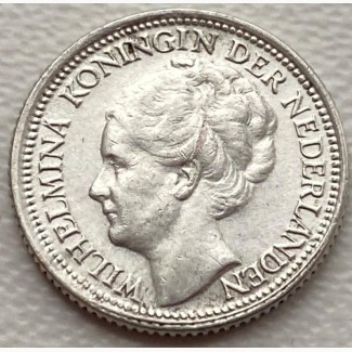 Нидерланды 10 центов 1941 год серебро СОСТОЯНИЕ!!!! к49
