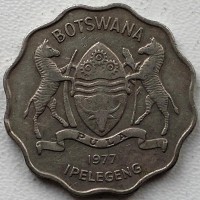Ботсвана 1 пула 1977 год РЕДКАЯ