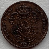 Бельгия 1 сантим 1899 год А53