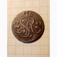 Монета 1 грош Станислав Авг. Понятовский 1767 G