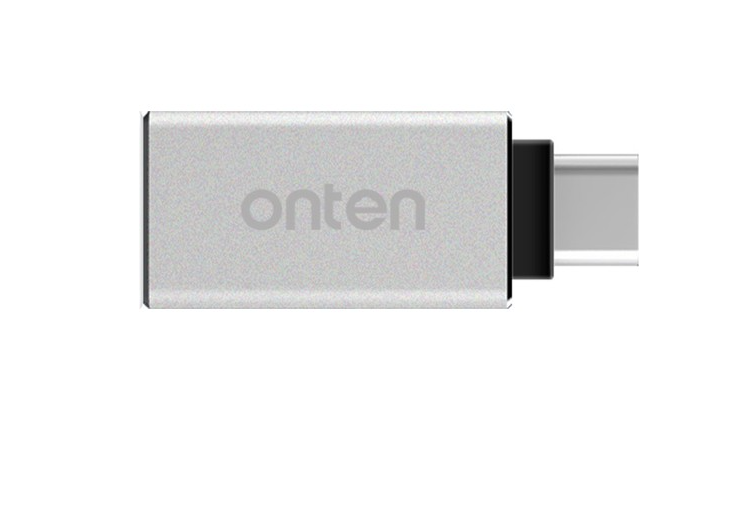 Фото 2. Переходник Onten OTG type-C to USB gray black Adapter Адаптер Converter Onten OTN-9130