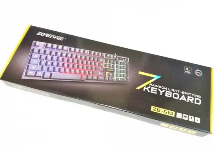 Фото 2. Клавіатура провідна ZE-510 RGB мультимедійна Геймерский дизайн Проводная игровая USB