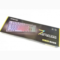 Клавіатура провідна ZE-510 RGB мультимедійна Геймерский дизайн Проводная игровая USB