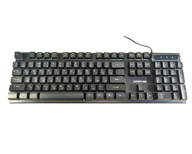 Фото 4. Клавіатура провідна ZE-510 RGB мультимедійна Геймерский дизайн Проводная игровая USB