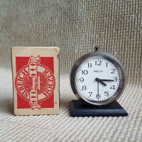 Часы будильник Ракета, миниатюрный. На ходу
