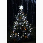 Праздничная иллюминация, световое оформление домов, елки, деревьев от ТМ Артфлорис