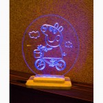 Продам интерьерный светильник в детскую Свинка Пеппа с RGB подсветкой