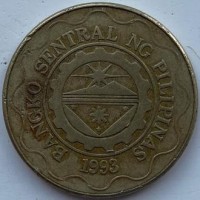 Филиппины 5 песо 1993 год 345