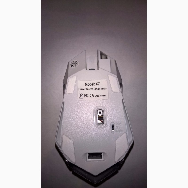 Фото 3. СКИДКА! Аккумуляторная PRO X7 беспроводная USB мышь с LED подсветкой