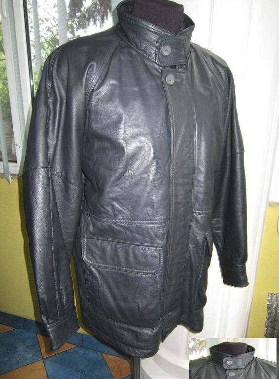 Утеплённая кожаная мужская куртка ECHT LEDER. Лот 257
