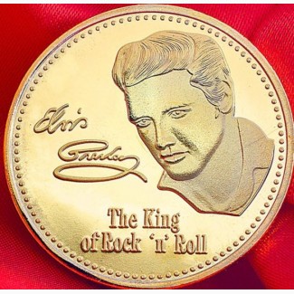 Юбилейная медаль рок-Кинг Элвиса Аарона Presley абсолютно новая в стиле ретро