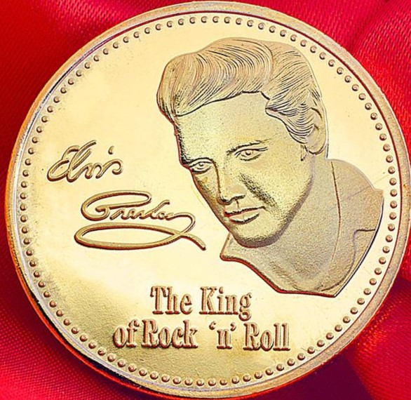 Фото 6. Юбилейная медаль рок-Кинг Элвиса Аарона Presley абсолютно новая в стиле ретро