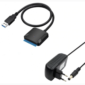 Переходник USB 3, 0 Sata 2, 5/3, 5 HDD/SDD дюйма с блоком питания